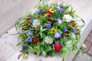rouwstuk biedermeier veldbloemen IJsselstein