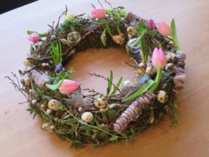 Krans Pasen tulpen workshop bloemschikken IJsselstein