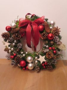 Kerstkrans rood workshop