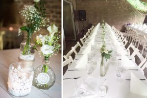 bruidsdecoratie tafeldecoratie IJsselstein wit