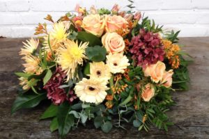 rouwstuk biedermeier herfsttinten