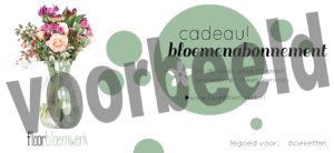 cadeaubon bloemenabonnement IJsselstein