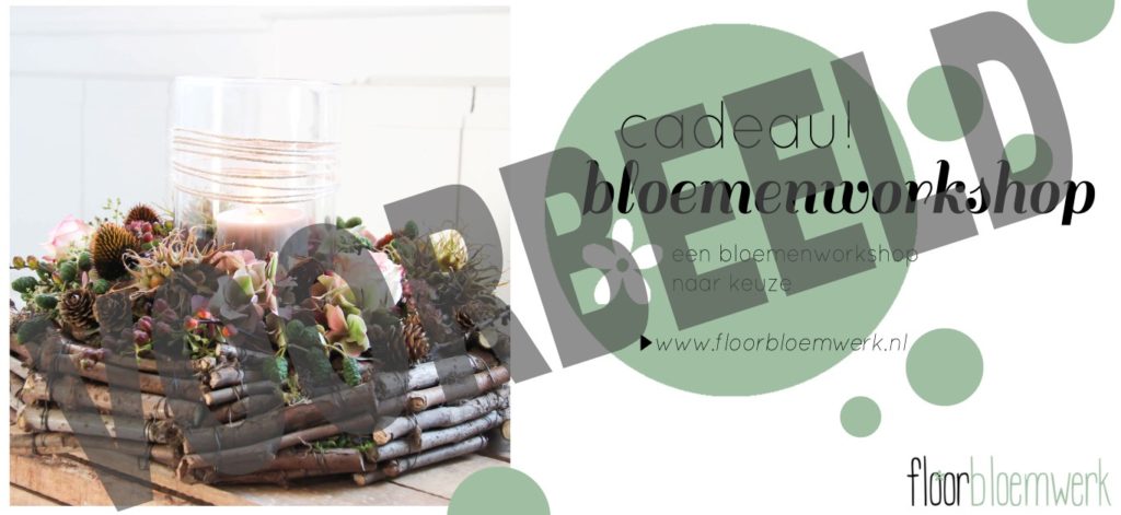 cadeaubon workshop bloemschikken | Floor Bloemwerk Ijsselstein