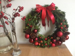traditionele kerstkrans rood IJsselstein
